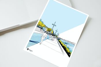 Carte postale de la piscine du Rhône, Lyon 2
