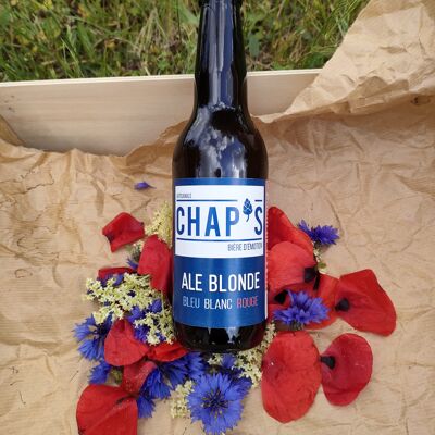 Bière Ale Blonde Bleu Blanc Rouge