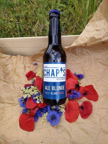 Bière Ale Blonde Bleu Blanc Rouge 1