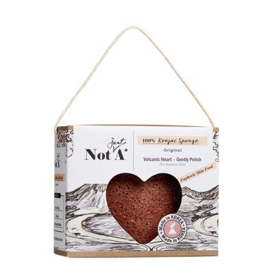 NOT JUST A - Volcanic Clay Heart Konjac Face Sponge