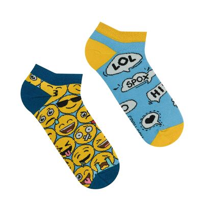 Emoji-Söckchen / niedrige Socken / Sneakersocken