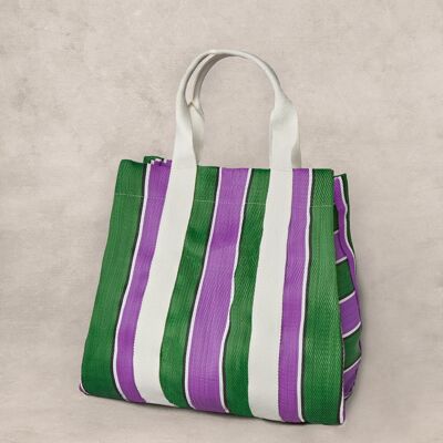 BOLSA DE PLAYA VERDE / MORADO