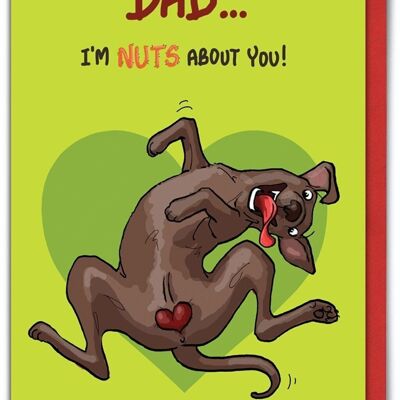 Tarjeta divertida del día del padre - Nuts About You - Papá