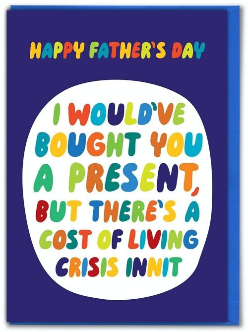 Funny Father's Day Card - Cost Of Living Father's Day