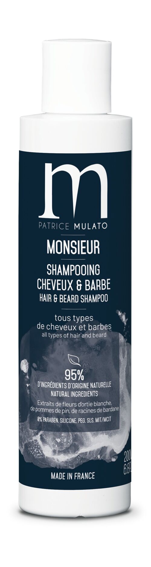 MONSIEUR Shampooing cheveux & barbe 200ML