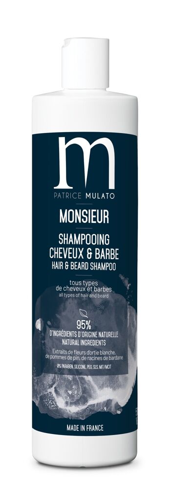 MONSIEUR Shampooing cheveux & barbe 500ML