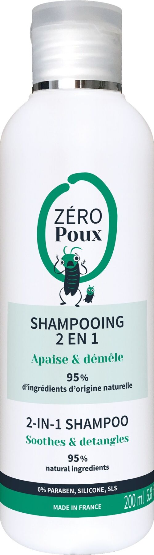 ZEROPOUX SHAMPOOING 2 EN 1 200 ML