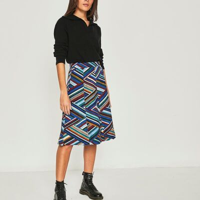 blue laurel skirt