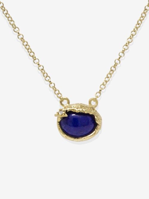 Ad Astra Gold-plated Lapis Lazuli Necklace