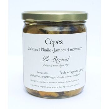 Cèpes Cuisinés à l'huile 300g 1