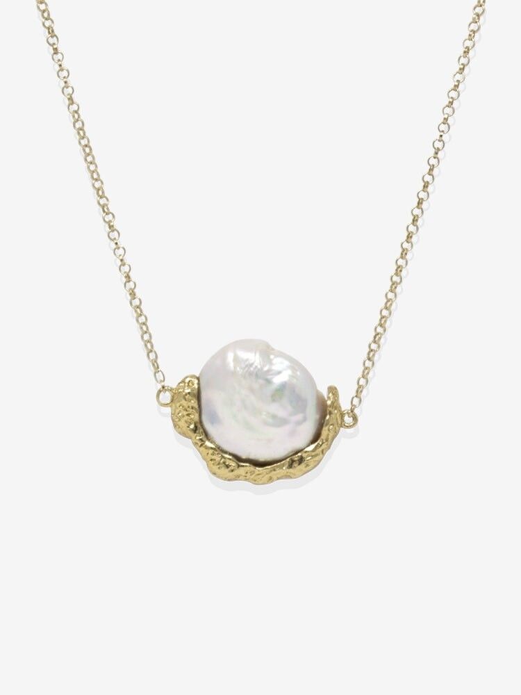 Ad Astra Collana di perle placcate oro