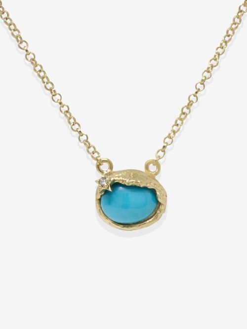 Ad Astra Gold-plated Turquoise Necklace