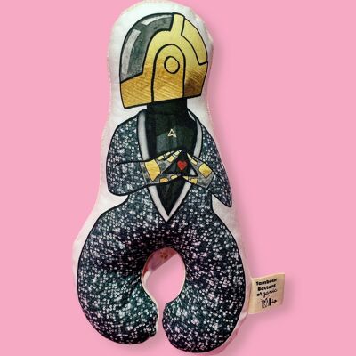 Caja de música Soft Punk en algodón orgánico - juguete para bebés - regalo de nacimiento