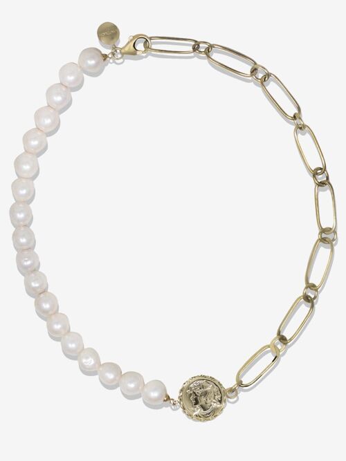Alexa Gold-plated Pearl Necklace