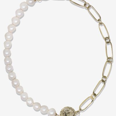 Alexa Gold-plated Pearl Necklace