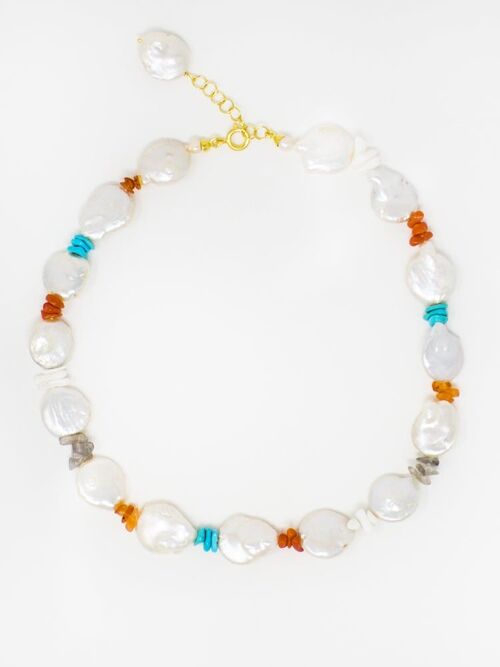 Amalfi Pearl & Multi-stone Necklace