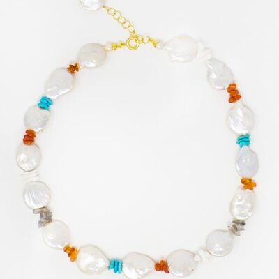 Amalfi Pearl & Multi-stone Necklace
