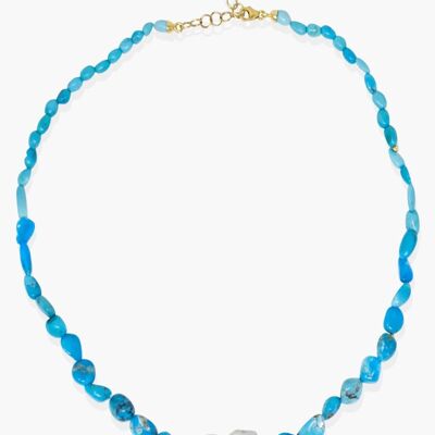 Azzurra Turquoise & Pearl Necklace