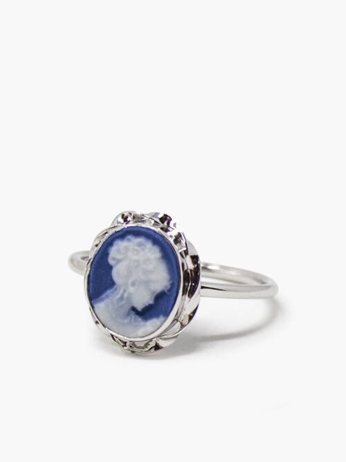 Blue Mini Cameo Stacking Ring