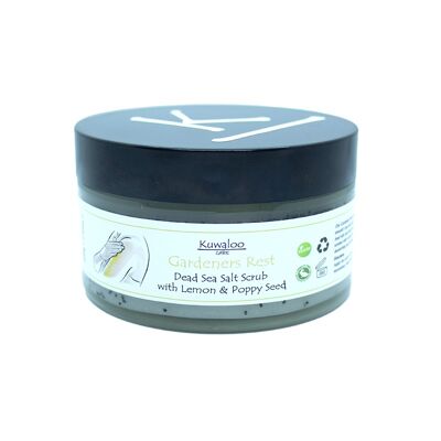 Gardeners Rest' Organic Body Scrub 200g - Lemon & Poppy Seed