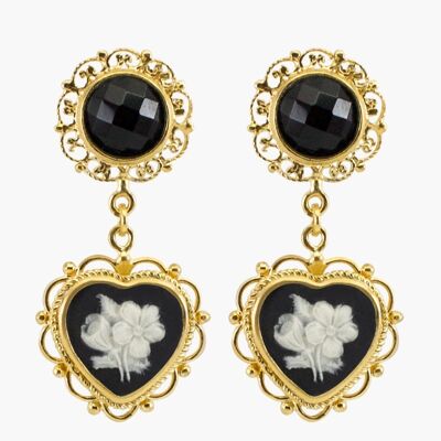 Bouquet Cameo Earrings