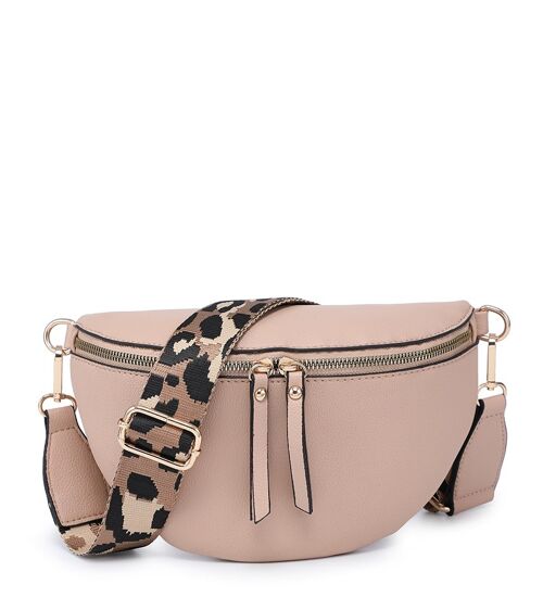 New fashionable women's PU leather Bum bag waist bag crossbody bag with wide strap- A36968