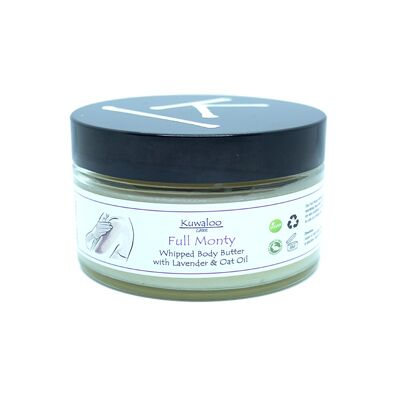 Full Monty' Organic Body Butter 200ml - Lavender & Oat Oil