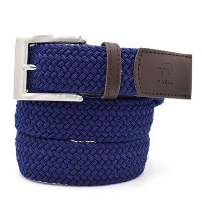 Cinturón trenzado azul marino