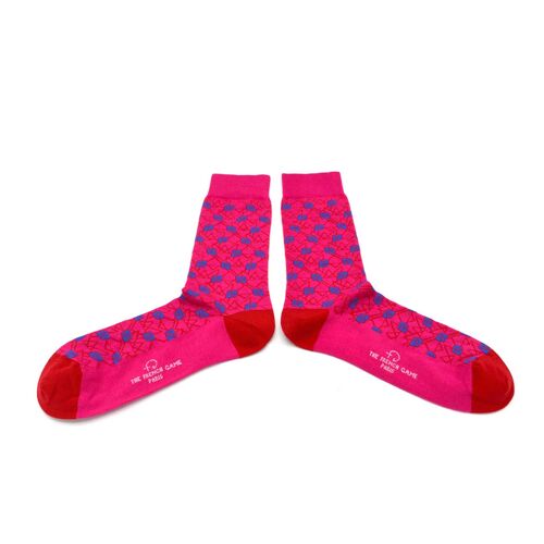 Chaussettes Lully agathe rose