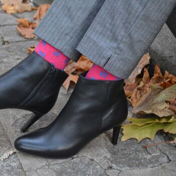 Chaussettes Lully agathe rose 4