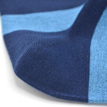 Chaussettes bleues à rayures bleu ciel 2