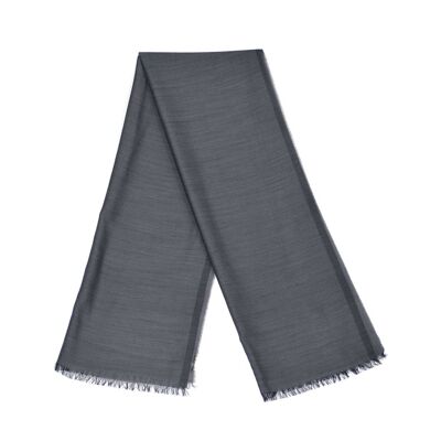 Storm gray wool stole