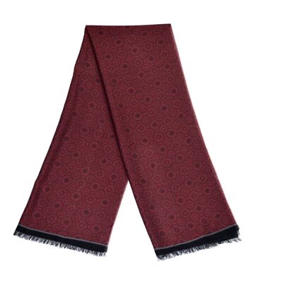 Versailles stole in ruby red wool