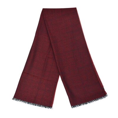 Maze ruby red wool stole