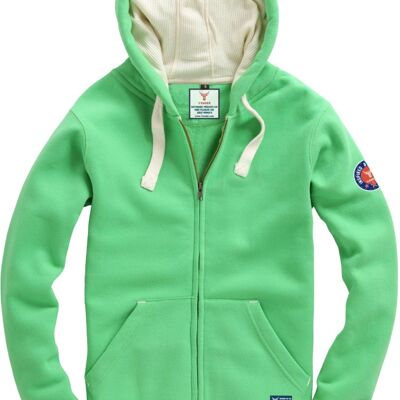 Hooded Zip Sweatshirt 14Ender® knall grün