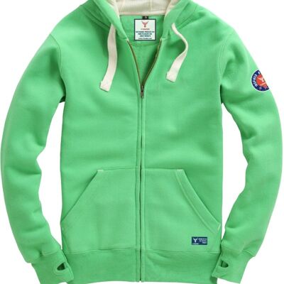 Hooded Zip Sweatshirt 14Ender® knall grün