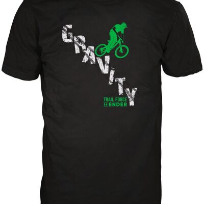 T-shirt 14Ender® Gravity Design, noir