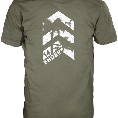 T-shirt 14ender Arrow up verde terra