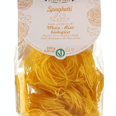 Bio-Spaghetti aus Mais und Reis, glutenfrei und vegan