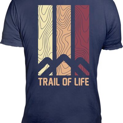 Maglietta 14th Trail of Life blu scuro