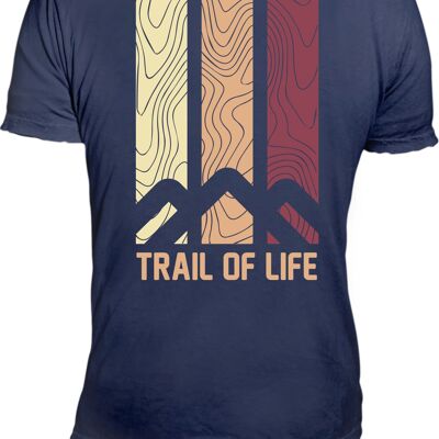 Maglietta 14th Trail of Life blu scuro
