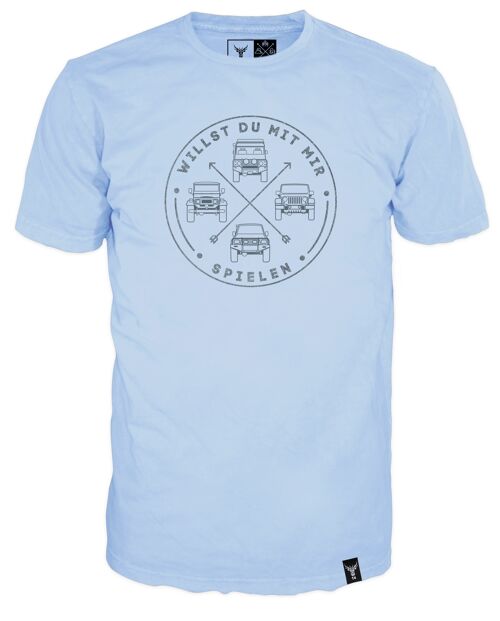 T-Shirt 14Ender® 4 Wheeling light blue