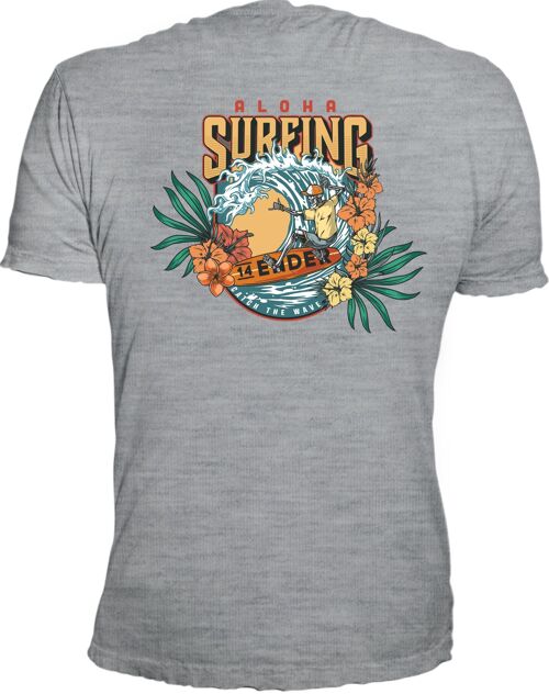 T-Shirt 14Ender® Aloha Surf⛱ grey melange