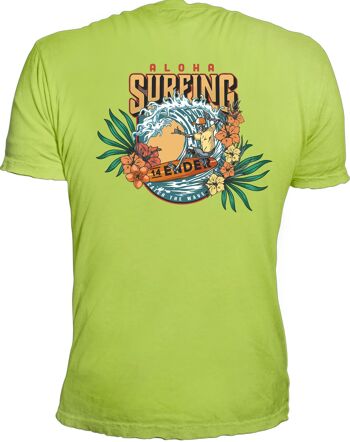 T-shirt 14Ender® Aloha surf⛱ vert printemps 1