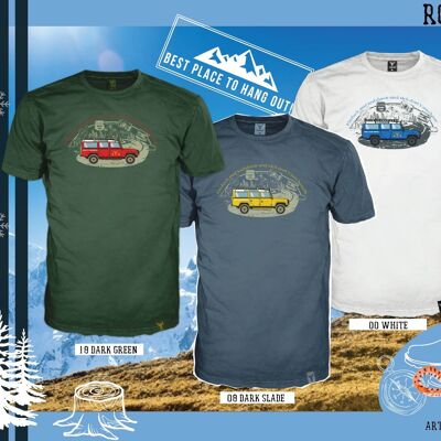 14Ender® Back to the Routes T-shirt ardesia scuro