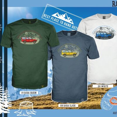 14Ender® Back to the Routes T-shirt ardoise foncée