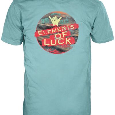 T-shirt 14Ender® Elements of Luck⛱azzurro