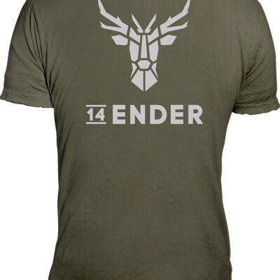 T-Shirt 14Ender® Logo Classic vert terre NOUVEAU