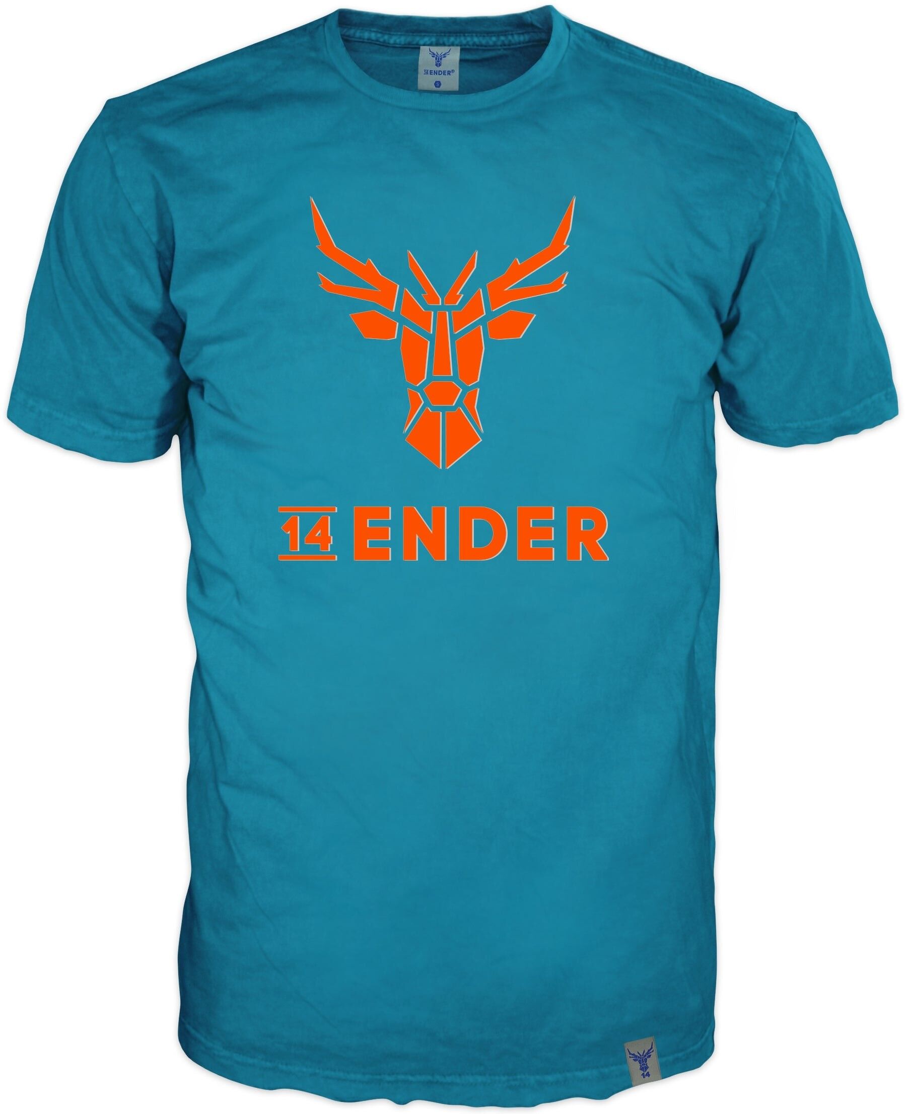 T-shirt 14Ender® Logo HD blu medio