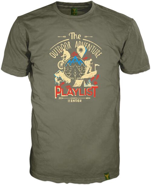 T-Shirt 14Ender® Playlist 2 earth green